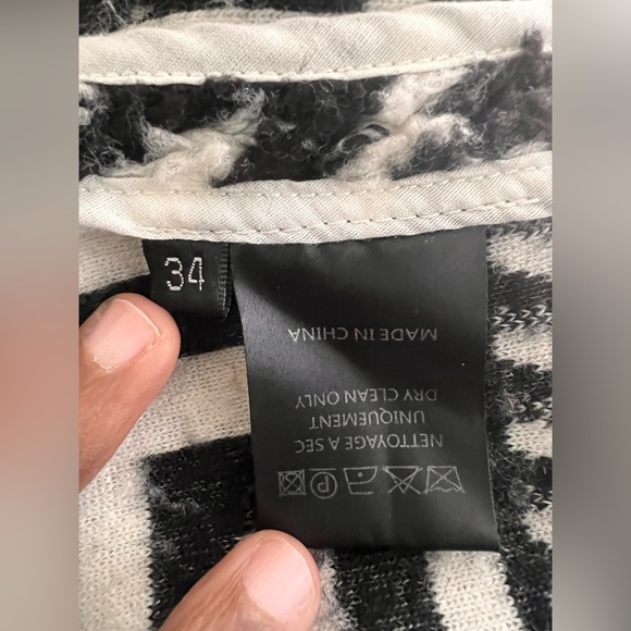 Isabel Marant Etoile Garner Half Zip  Printed Pullover Long Sleeve Jacket Sz 34 - Picture 8 of 9